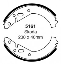 Szczęki hamulcowe (tyl)  5161
