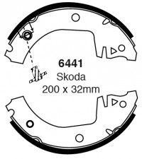 Szczęki hamulcowe (tyl)  6441