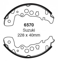 Szczęki hamulcowe (tyl)  6570