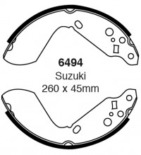 Szczęki hamulcowe (tyl)  6494
