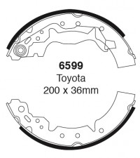 Szczęki hamulcowe (tyl) Lucas/Girling/TRW 6599