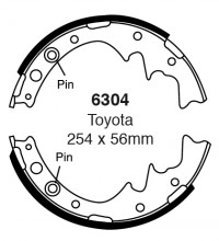 Szczęki hamulcowe (tyl)  6304