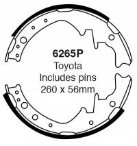 Szczęki hamulcowe (tyl)  6265P