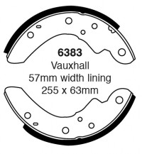 Szczęki hamulcowe (tyl)  6383