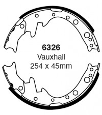 Szczęki hamulcowe (tyl)  6326