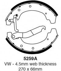 Szczęki hamulcowe (tyl)  5259A