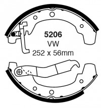 Szczęki hamulcowe (tyl)  5206