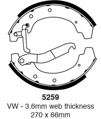 Szczęki hamulcowe (tyl)  5259