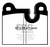 Klocki hamulcowe (tył) Ultimax DP311