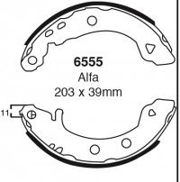Szczęki hamulcowe (tyl) Bendix 6555