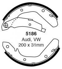 Szczęki hamulcowe (tyl)  5186