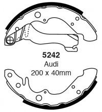 Szczęki hamulcowe (tyl)  5242