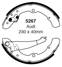 Szczęki hamulcowe (tyl)  5267