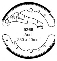 Szczęki hamulcowe (tyl)  5268