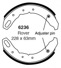 Szczęki hamulcowe (przód)  6236