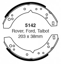 Szczęki hamulcowe (tyl)  5142