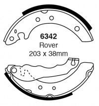 Szczęki hamulcowe (tyl)  6342