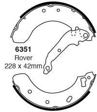 Szczęki hamulcowe (tyl)  6351