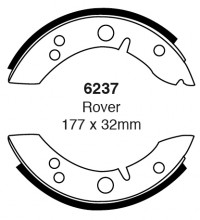 Szczęki hamulcowe (tyl)  6237
