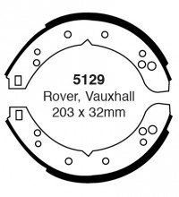 Szczęki hamulcowe (tyl) Lucas/Girling/TRW 5129