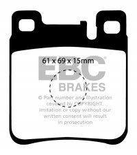 Klocki hamulcowe (tył) Ultimax DP887