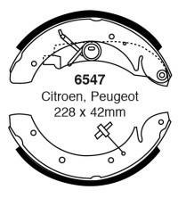 Szczęki hamulcowe (tyl)  6547