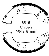 Szczęki hamulcowe (tyl)  6516