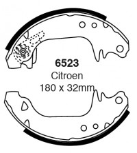 Szczęki hamulcowe (tyl) Bendix 6523