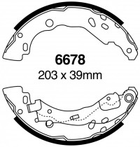 Szczęki hamulcowe (tyl) Bendix 6678