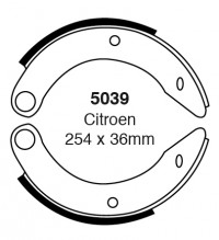 Szczęki hamulcowe (tyl)  5039