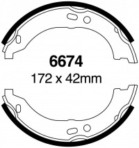 Szczęki hamulcowe (tyl)  6674