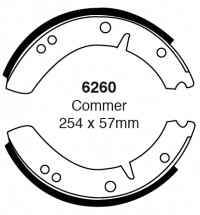 Szczęki hamulcowe (tyl)  6260