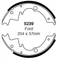 Szczęki hamulcowe (tyl)  5239