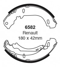 Szczęki hamulcowe (tyl) Bendix 6582