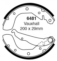 Szczęki hamulcowe (tyl)  6481
