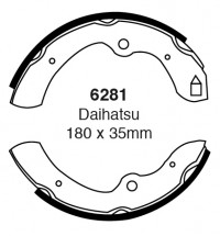 Szczęki hamulcowe (tyl)  6281