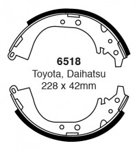 Szczęki hamulcowe (tyl)  6518