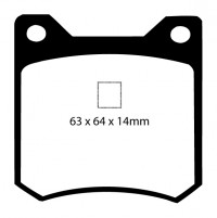 Klocki hamulcowe (tył) YellowStuff DP4162R