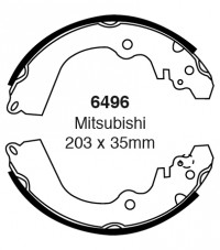 Szczęki hamulcowe (tyl)  6496