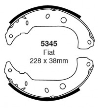 Szczęki hamulcowe (tyl) Bendix 5345