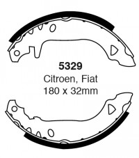 Szczęki hamulcowe (tyl)  5329