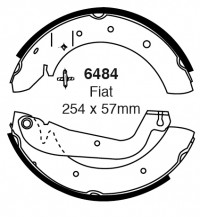 Szczęki hamulcowe (tyl)  6484