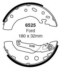 Szczęki hamulcowe (tyl)  6525