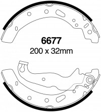 Szczęki hamulcowe (tyl)  6677