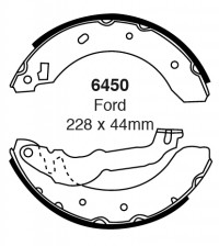 Szczęki hamulcowe (tyl)  6450