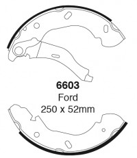 Szczęki hamulcowe (tyl)  6603