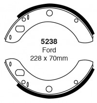 Szczęki hamulcowe (przód)  5238