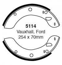 Szczęki hamulcowe (przód)  5114