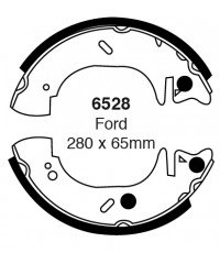Szczęki hamulcowe (tyl)  6528