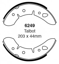 Szczęki hamulcowe (przód)  6249